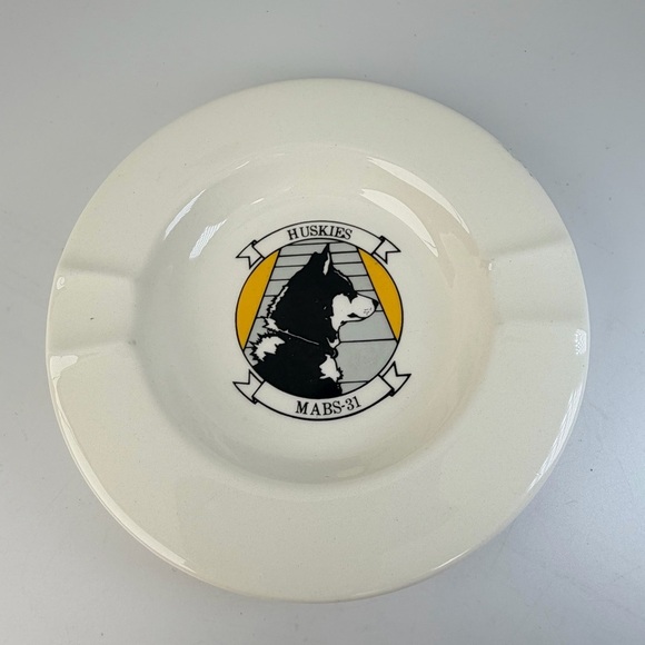 Other - Vintage USMC MABS-31 HUSKIES Ash Tray, Rare